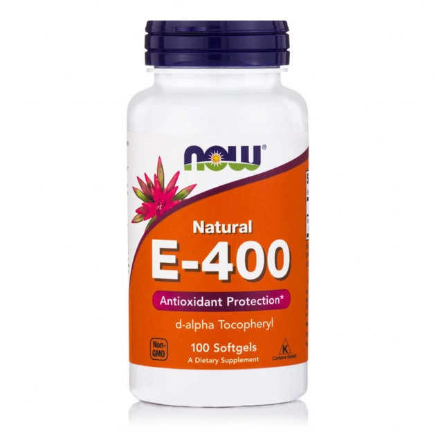 Вітамін Now Foods Вітамін Е, Е-400, 100 желатинових капсул (NF0837) - зображення 1