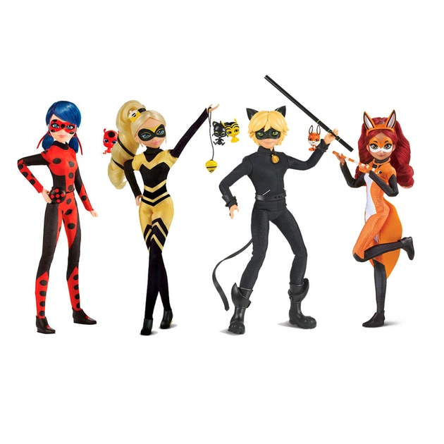 Лялька Miraculous набір Леді Баг і Супер-Кіт - Леді Баг, Супер-Кіт, Рена Руж, Квін (50369) - изображение 1