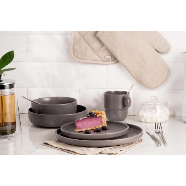 Тарілка Ardesto Trento Dessert 20,5 см Grey (AR2920TG) - picture 2