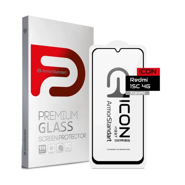 Стекло защитное Armorstandart Icon Xiaomi Redmi 15C 4G (ARM85413) - изображение 1