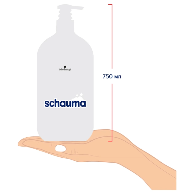 Шампунь Schauma Men з екстрактом хмелю для щоденного використання 750 мл (9000101681185) - picture 5