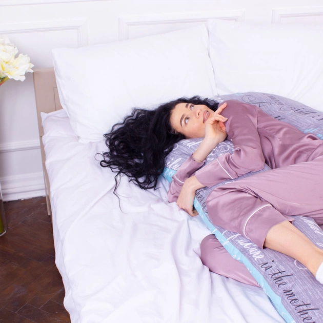 Подушка MirSon для вагітних та відпочинку Naturale Line Print №8005 U-подібна Tulio (2200006178231) - picture 4