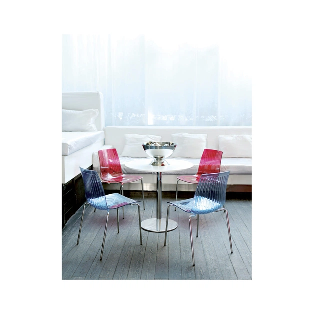 Кухонний стілець PAPATYA x-treme-s, сидіння суцільно-чорне, колір 42, ніжки хром (3064) - picture 3