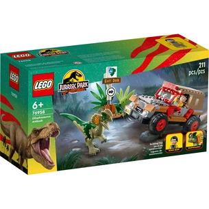 Конструктор LEGO Jurassic World Засідка дилофозавра 211 деталей (76958) зображення 1
