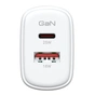 Зарядний пристрій Armorstandart 1xUSB-C + 1xUSB 25W GaN white (ARM89532) - зменшене зображення 2