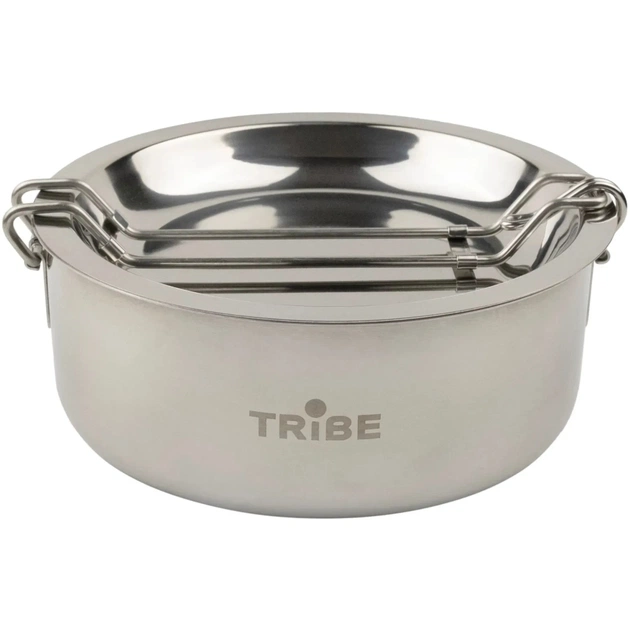 Набір туристичного посуду Tribe Tourist Set 1,2 л сталевий (T-FG-0008-metal) - зображення 1