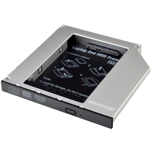 Фрейм-перехідник Grand-X HDD 2.5'' to notebook 12.7 mm ODD SATA/mSATA (HDC-25N) зображення 1