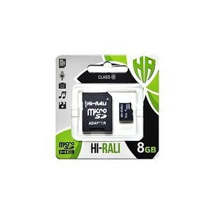 Карта пам'яті Hi-Rali 8GB microSDHC class 10 UHS-I (HI-8GBSD10U1-01) зображення 1
