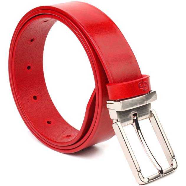 Ремінь Grande Pelle Жіночий з натуральної шкіри Червоний (21456) - зображення 2