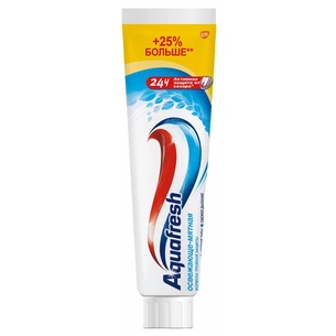 Зубна паста Aquafresh Освіжаюче-м'ятна без упаковки 125 мл (5000469151010/5054563199539) зображення 1