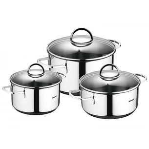 Набір посуду Bergner Classic 1.7 л, 2.3 л, 3.3 л 6 предметів (BG-6284) зображення 1