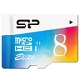 Карта пам'яті Silicon Power 8GB microSDHC class 10 UHS-I Color (SP008GBSTHBU1V20) - зменшене зображення 1