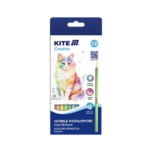 Олівці кольорові Kite Creative Pastel 12 кольорів (K-451) зображення 1