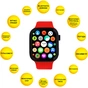 Смарт-годинник AURA X1 Pro 44mm Red (SWAX144R) - зменшене зображення 4