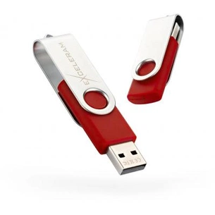 USB флеш накопичувач eXceleram 32GB P1 Series Silver/Red USB 2.0 (EXP1U2SIRE32) зображення 1