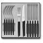 Набір столових приборів Victorinox Swiss Modern Table Set 12 шт Steak Black (6.9093.12W.12) - зменшене зображення 1