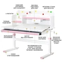 Парта Evo-kids Pink (TH-360 WG/PN) - зменшене зображення 2