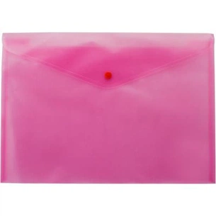 Папка - конверт Buromax А4, with a button, pink (BM.3926-10) зображення 1