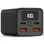 Батарея універсальна XO 20000mAh, PD/65W for laptop, QC/22.5W, black (PB97_Black) - зменшене зображення 2