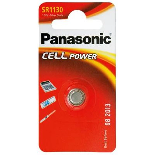Батарейка Panasonic SR1130 * 1 Silver Oxide (SR-1130EL/1B) - изображение 1