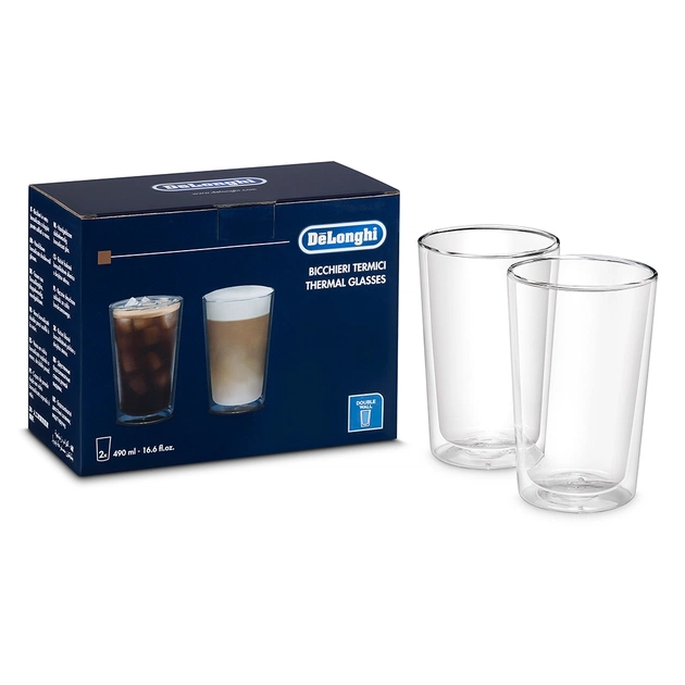 Набір склянок DeLonghi Drinks 480 мл 2 шт (AS00001404) - зображення 1