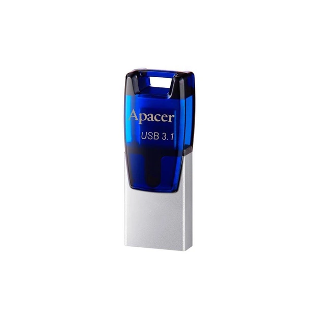 USB флеш накопичувач Apacer 8GB AH179 Blue USB 3.1 OTG (AP8GAH179U-1) - изображение 1