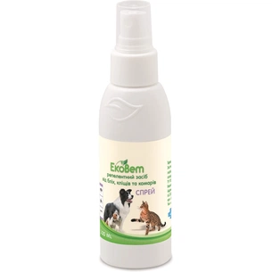 Спрей для тварин ProVET ЕкоВет від бліх та кліщів для котів та собак 100 мл (4823082411139) зображення 1