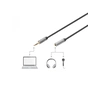 Кабель мультимедійний 3.5mm M to 3.5mm F 3.0m Digitus (DB-510210-030-S) - уменьшенное изображение 3