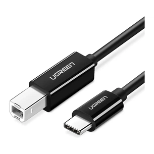 Кабель для принтера USB-C 2.0 to BM 2.0m US241 black Ugreen (50446) зображення 1