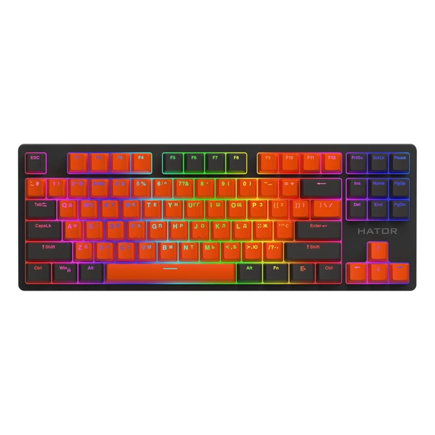 Клавіатура Hator Rockfall 2 Mecha Signature Edition USB Black/Orange/Black (HTK-520-BOB) - зображення 1