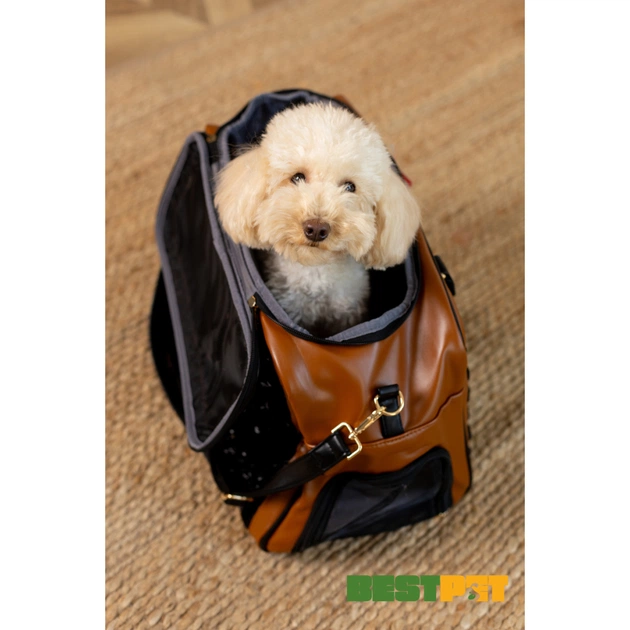 Переноска для тварин MISOKO&CO 45x20x30 см чорно-коричнева (YIWUMSK70152) - picture 6