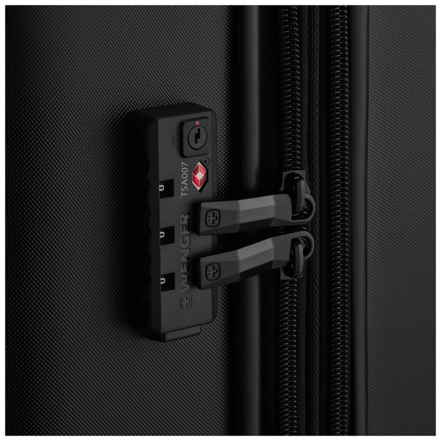 Валіза Wenger Oryson, велика, пластик, 4 колеса, чорна (653167) - зображення 9