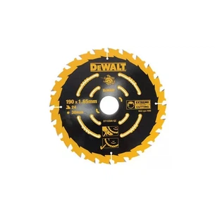 Диск пильний DeWALT EXTREME, 190 х 30 мм, 24 z, ATB, 18 град, швидкий різ (DT10304) зображення 1