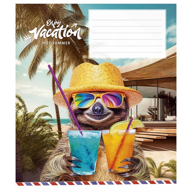 Тетрадь Школярик Cool vacation 12 листов линия (012-3318L) - изображение 1