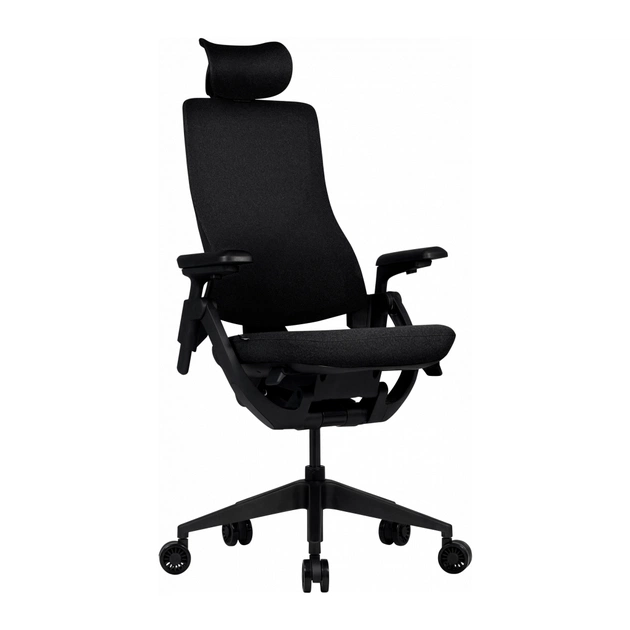 Офісне крісло GT Racer B-6314 Black (B-6314 Fabric Black/Black) - зображення 1