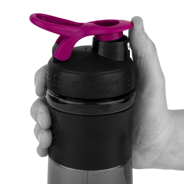 Шейкер спортивний BlenderBottle SportMixer Flip 28oz/820ml Black/Pink (SM 28oz Black/Pink) - picture 4