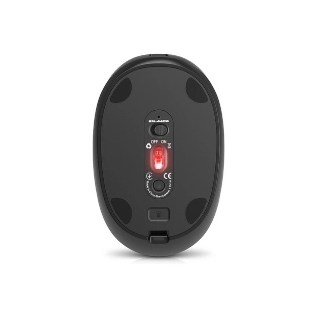 Мышка REAL-EL RM-440W Wireless/Bluetooth Black (EL123200045) - изображение 4