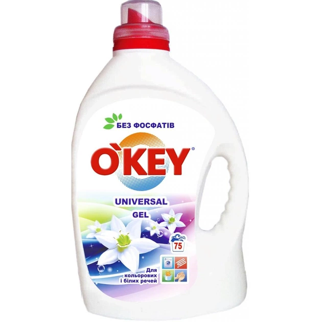 Гель для прання O'KEY Universal 3 л (4820049381825) - изображение 1