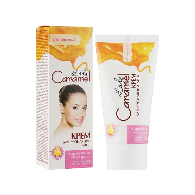 Крем для депіляції Caramel Ультраніжний для обличчя 50 мл (4823015935688) - picture 1