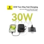 Батарея універсальна Baseus QPow2 20000mAh 30W, with 2*Type-C Cable, Black (P10055009113-00) - зменшене зображення 6