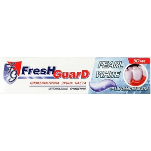 Зубна паста Fresh Guard Pearl White 50 мл (3800031751967) зображення 1