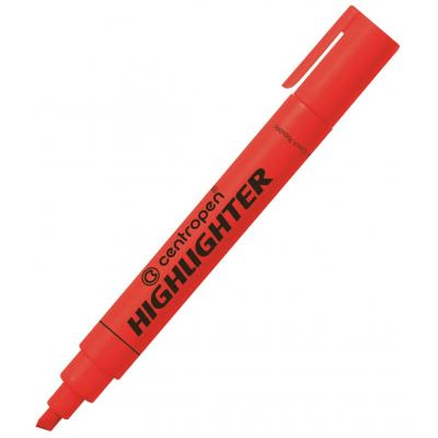 Маркер Centropen Fax 8852 1-4,6 мм, chisel tip, red (8852/02) - изображение 1