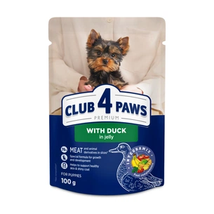 Вологий корм для собак Club 4 Paws Premium для цуценят мініатюрних та малих порід з качкою в желе 100 г (4820269144613) зображення 1