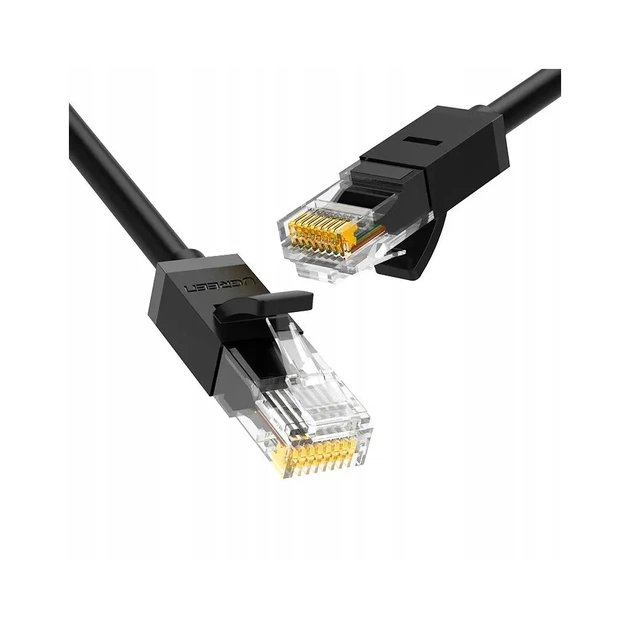 Патч-корд 1м, U/UTP Cat 6 CCA Lan Cable NW102 Black Ugreen (20159) - изображение 1