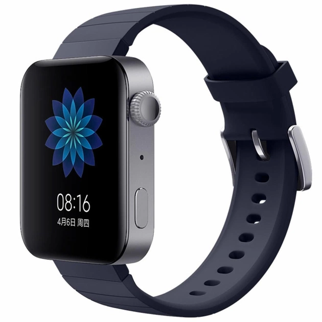 Ремінець до смарт-годинника BeCover Silicone для Xiaomi Mi Watch Dark Blue (704509) - изображение 1