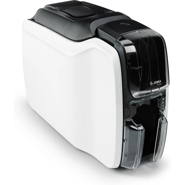 Принтер пластикових карт Zebra ZC100, Single Sided, USB, 200 PVC cards, YMCKO ribbon (200 images) (ZC11-0000Q00EM00) - picture 2