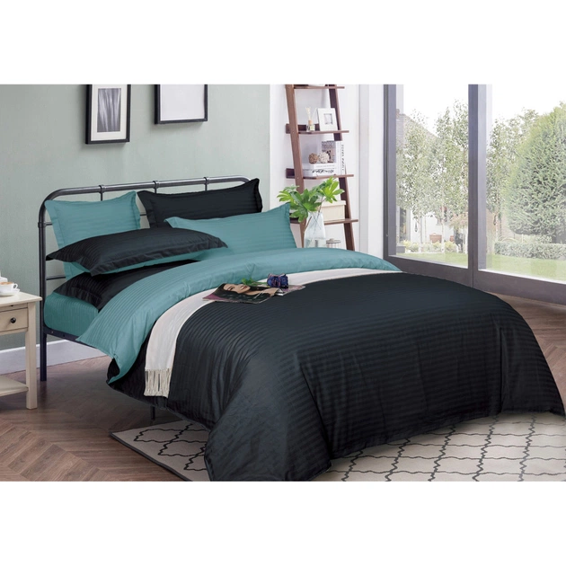 Підковдра MirSon Satin Stripe 30-0021 + 30-0015 Edaliz 200х220 см (2200005266847) - зображення 1