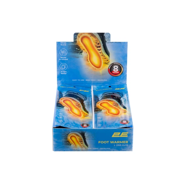 Хімічна грілка 2E для ніг розмір L (265 мм), до 8 годин - 20 пар (2E-NAFW8L-DB) - picture 4
