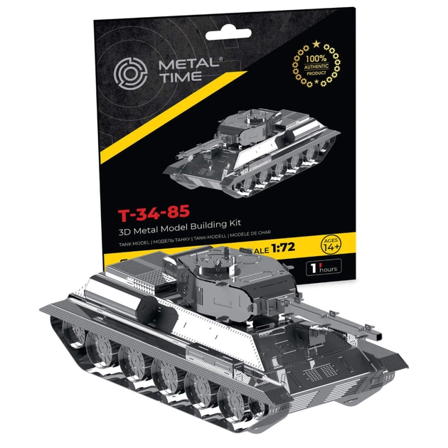 Конструктор Metal Time колекційна модель T-34/85 (MT071) - зображення 1