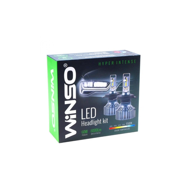 Автолампа WINSO LED H4 12/24V 60Вт 8000Лм. (798400) - изображение 6
